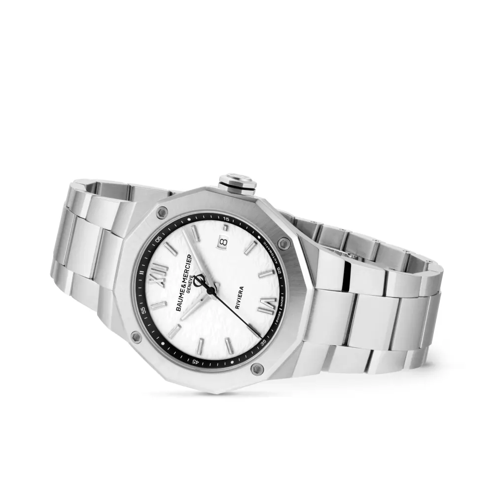 Baume & Mercier Riviera 42mm Mens Watch Silver in Silver, additional product view 2