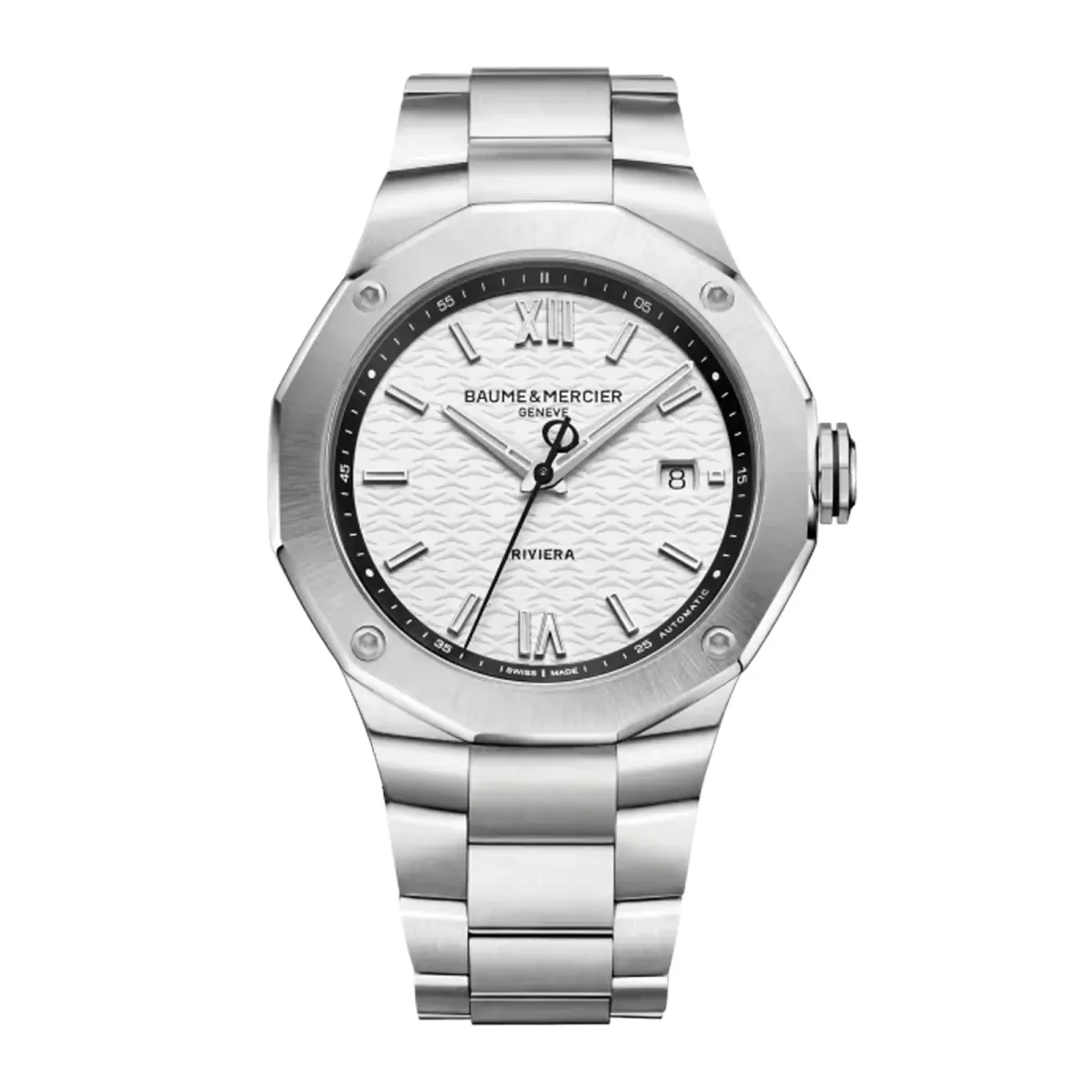 Baume & Mercier Riviera 42mm Mens Watch Silver