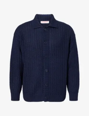 ORLEBAR BROWN Thomas Collared Knitted Cardigan