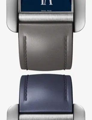 CARTIER Tank Américaine Large Platinum and Leather Automatic Watch 44mm in PLATINUM, additional product view 3