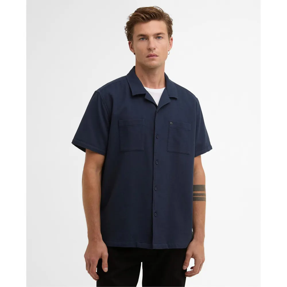 Barbour International Men's Plain Short Sleeve Shirt detail 2