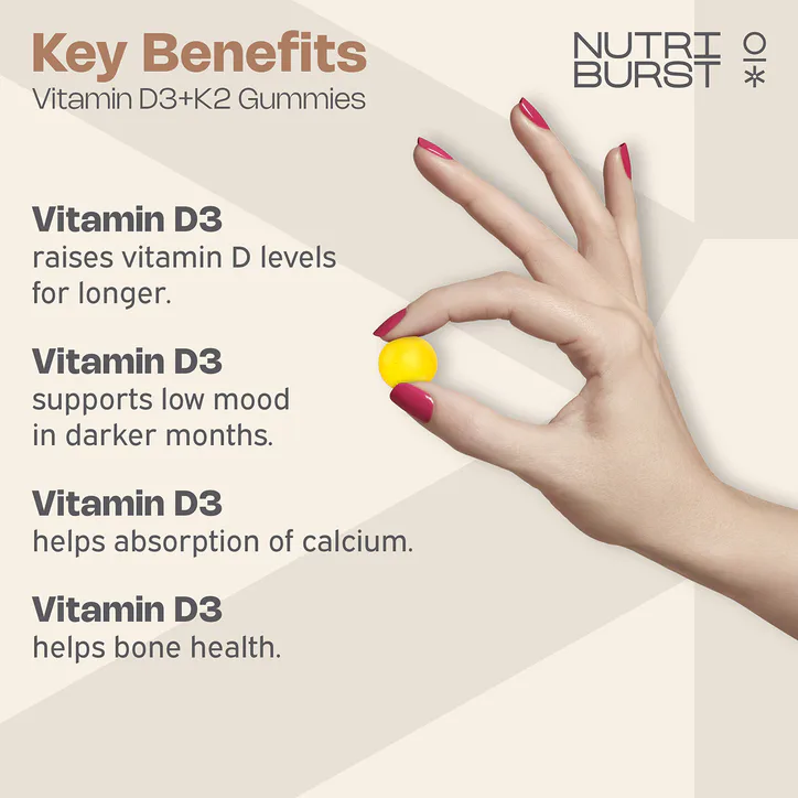 Nutriburst Vitamin D3 + K2 60 Gummies detail 2