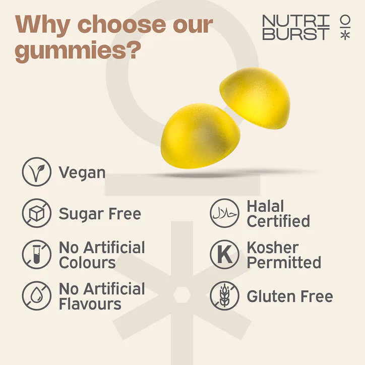 Nutriburst Vitamin D3 + K2 60 Gummies detail 3