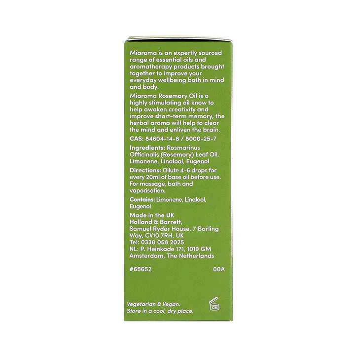 Miaroma Rosemary Pure Essential Oil 20ml detail 2
