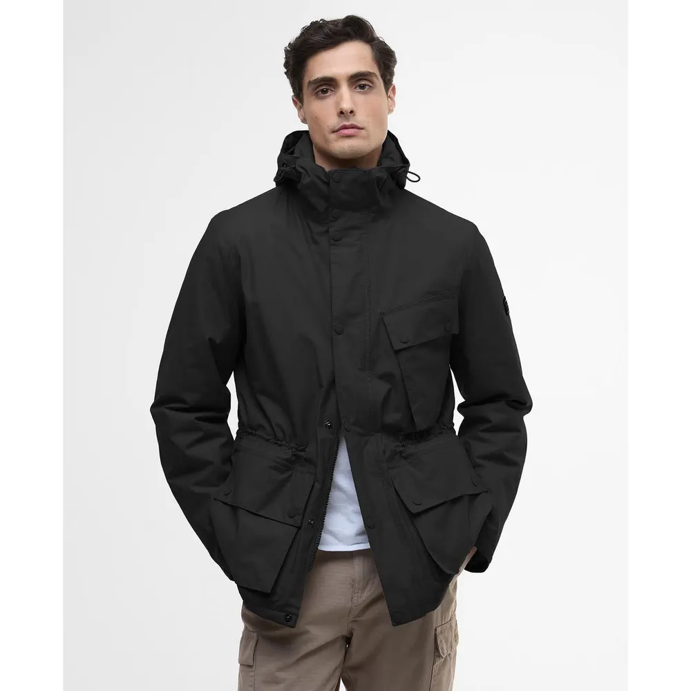 Barbour International Men's Endley Waterproof Hooded Long Sleeve Long Puffer Jacket detail 2