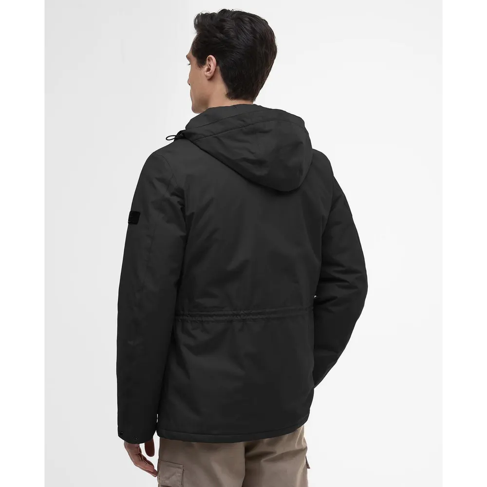 Barbour International Men's Endley Waterproof Hooded Long Sleeve Long Puffer Jacket detail 3