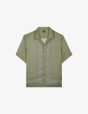 THE KOOPLES Bandana Print Short-Sleeve Woven Shirt