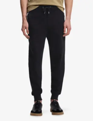 BOSS Drawstring-Waist Cotton-Jersey Jogging Bottoms detail 3