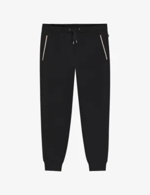 BOSS Drawstring-Waist Cotton-Jersey Jogging Bottoms