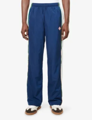 CASABLANCA Logo-Patch Colour-Block Track Jogging Bottoms detail 3