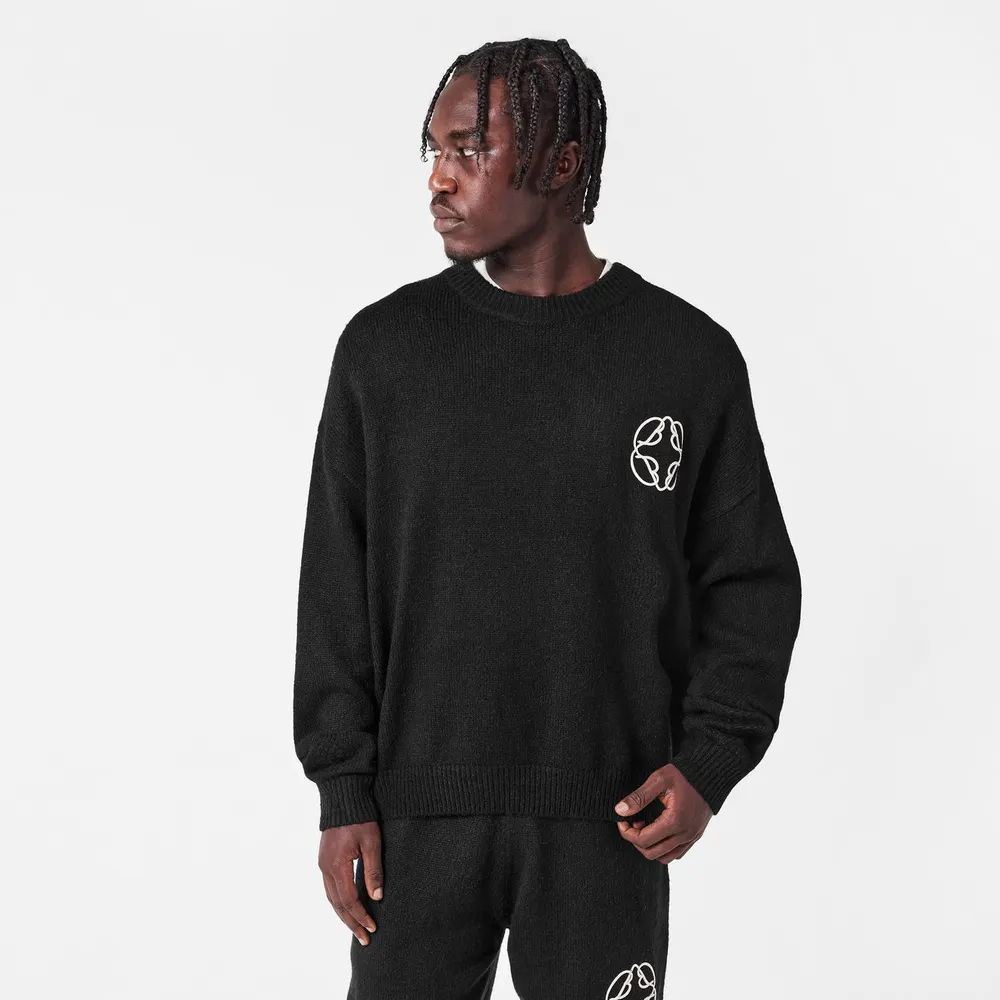 BELIER Men's CropMo Structured Knit Crew Neck Jumper detail 3