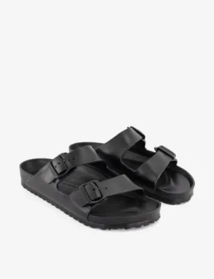 BIRKENSTOCK Arizona Double-Strap Rubber Sandals - EUR 43.5 / 9.5 UK MEN in BLACK EVA, additional product view 3