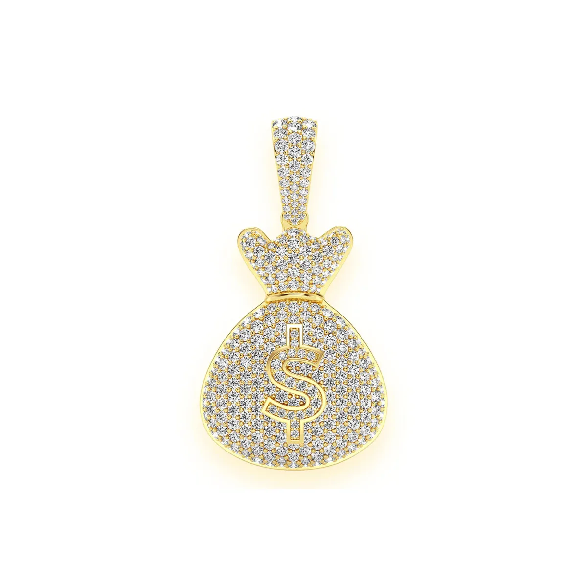For Him Pavé Money Bag Pendant