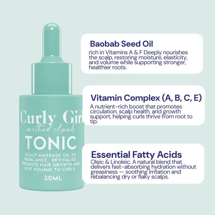 Curly Girl Method Club Tonic Hair Growth Oil, additional product view 3