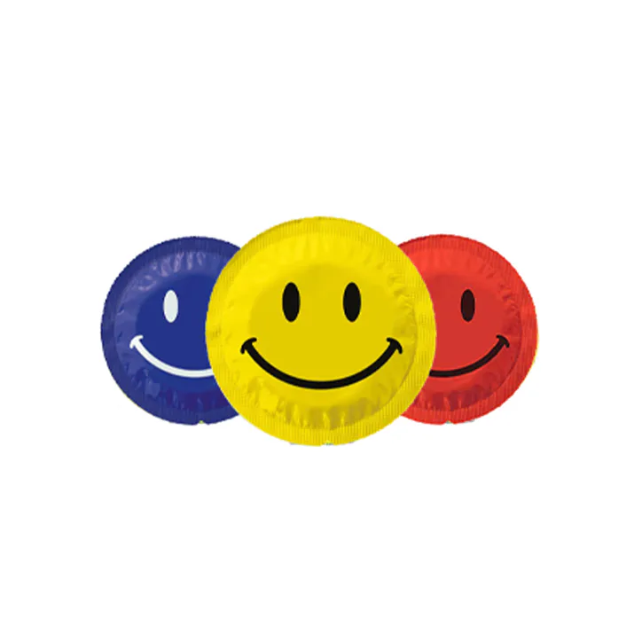 EXS Smiley Face Condoms Vegan Circular 12 Pack, additional product view 2