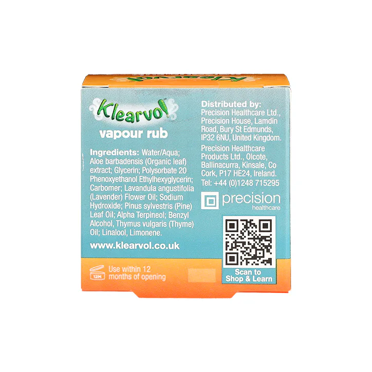 Klearvol Vapour Rub 50g, additional product view 2
