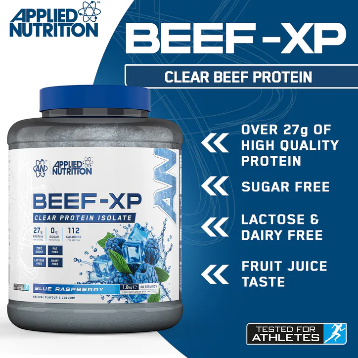 Applied Nutrition Beef XP Clear Protein Isolate Blue Raspberry 1.8KG detail 3