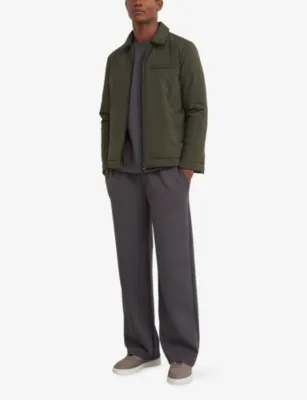 REISS Bernadi Padded Soft-Shell Jacket in OLIVE GREEN, additional product view 2