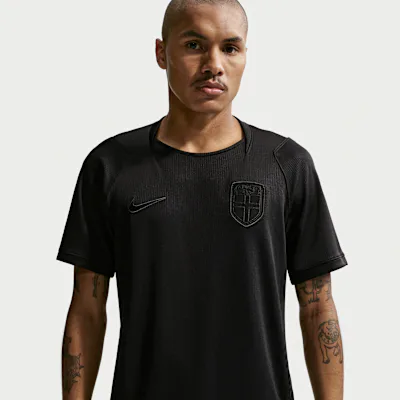 Nike Norway 2026 Stadium Away Men's Nike Dri-FIT Football Replica Jersey - Black/Black/Black