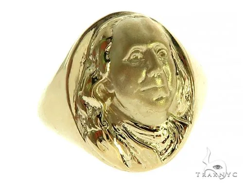 RINA - For Him FACTORY Benjamin Franklin Gold Ring 49780 in Rose Gold / 5 – Ring