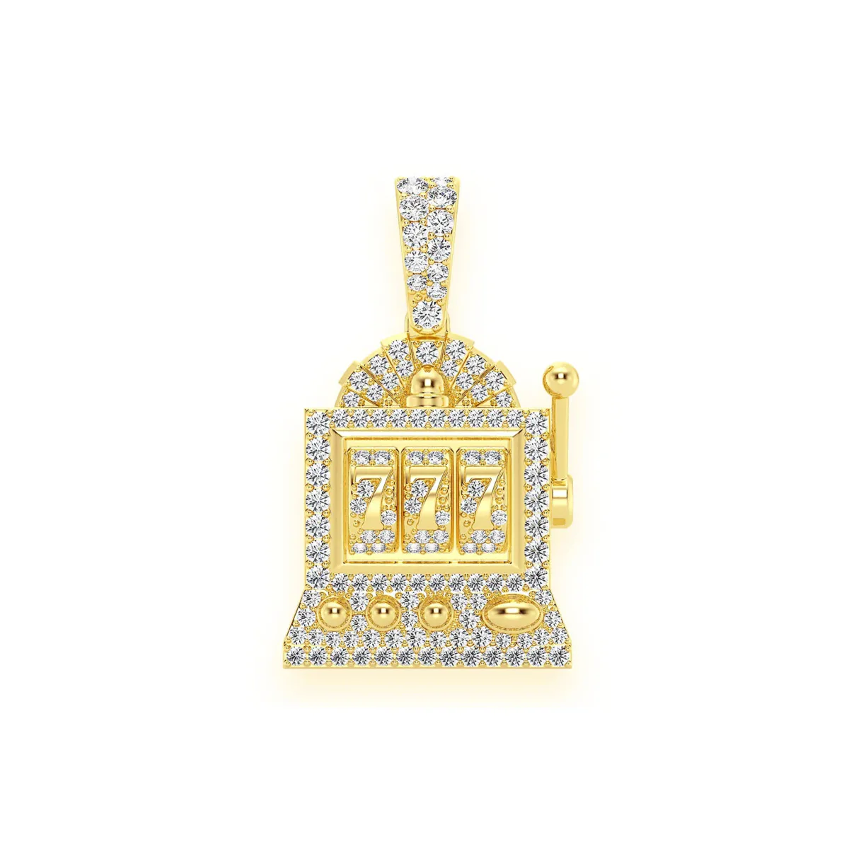 For Him Slot Machine Diamond Pendant in Rose Gold / Lab Grown Diamond – Pendant