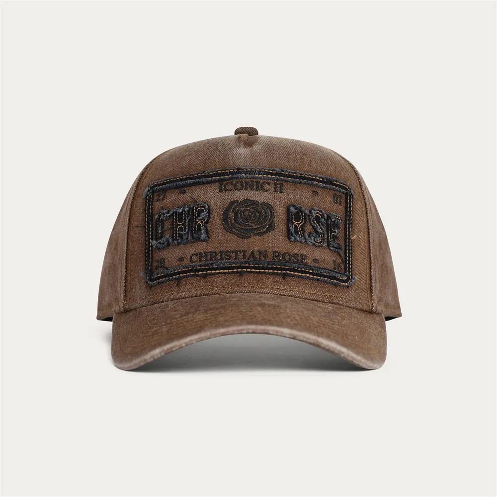 Christian Rose Denim Iconic II Plate Cap detail 2