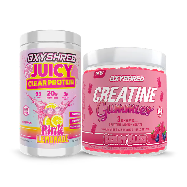 Oxyshred Clear Whey Pink Lemonade & Creatine Duo