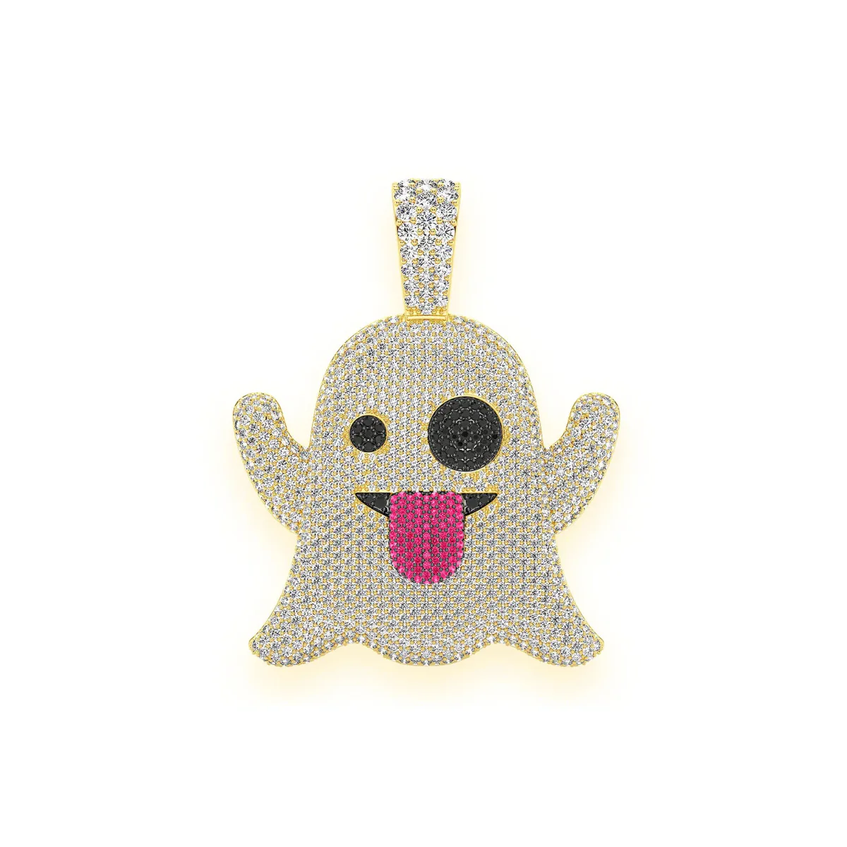 For Him Ghost Ruby & Diamond Pendant in 8.35ctw / Yellow Gold / Natural Diamond – Pendant