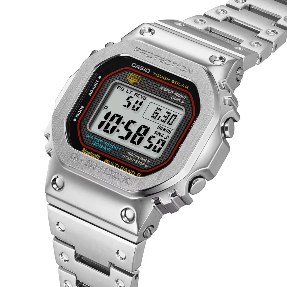 Casio G-SHOCK GMW-B5000 Series Solar 49mm X 43mm Mens Watch Silver detail 3