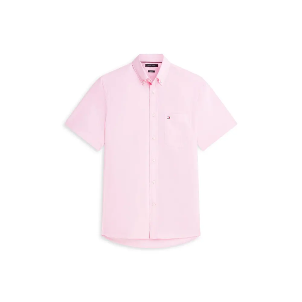 Tommy Hilfiger Men's Short Sleeve Plain Shirt
