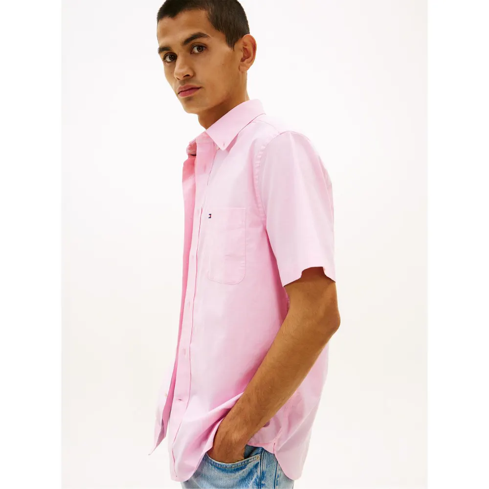 Tommy Hilfiger Men's Short Sleeve Plain Shirt detail 3