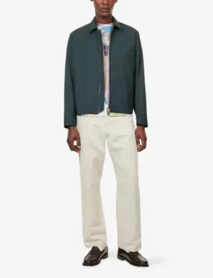 PAUL SMITH Long-Sleeve Collared Wool Jacket detail 2