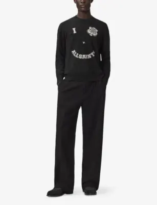 ALLSAINTS Grinner Crewneck Long-Sleeve Knitted Jumper detail 2