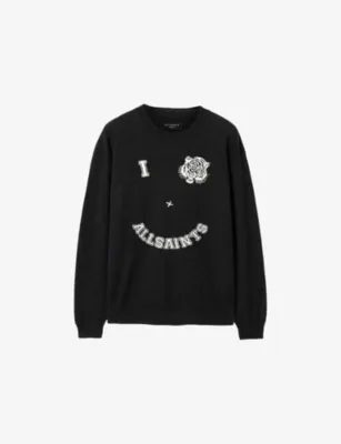 ALLSAINTS Grinner Crewneck Long-Sleeve Knitted Jumper