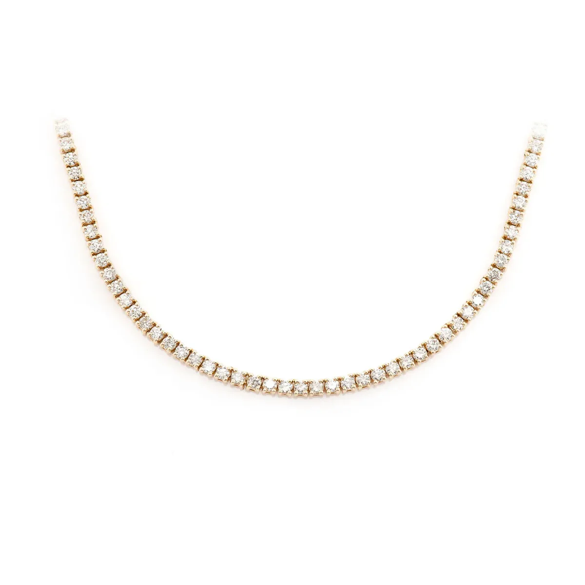 For Him Prong Diamond Tennis Necklace