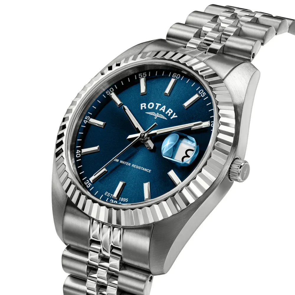Rotary Inspiration 41mm Blue Mens Watch in Blue, additional product view 2