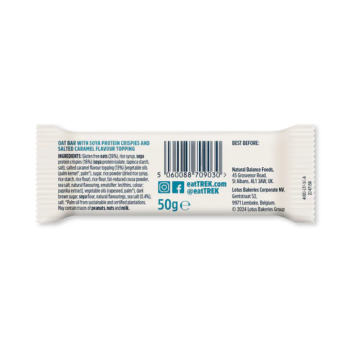 TREK Salted Caramel Protein Flapjack 50g, additional product view 2