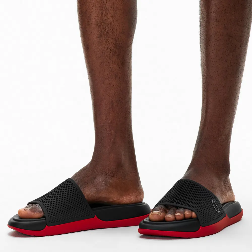 Christian Louboutin Men's Chr Easy Breezy Slippers detail 3