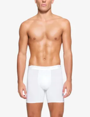 SKIMS Stretch Pack of Three 5-inch Modal-Jersey Boxer Briefs detail 2