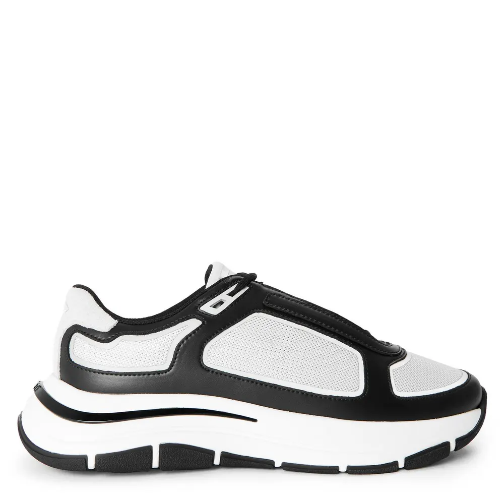 Mallet Men's Alton Low-Top Trainers in Black Grey – Footwear