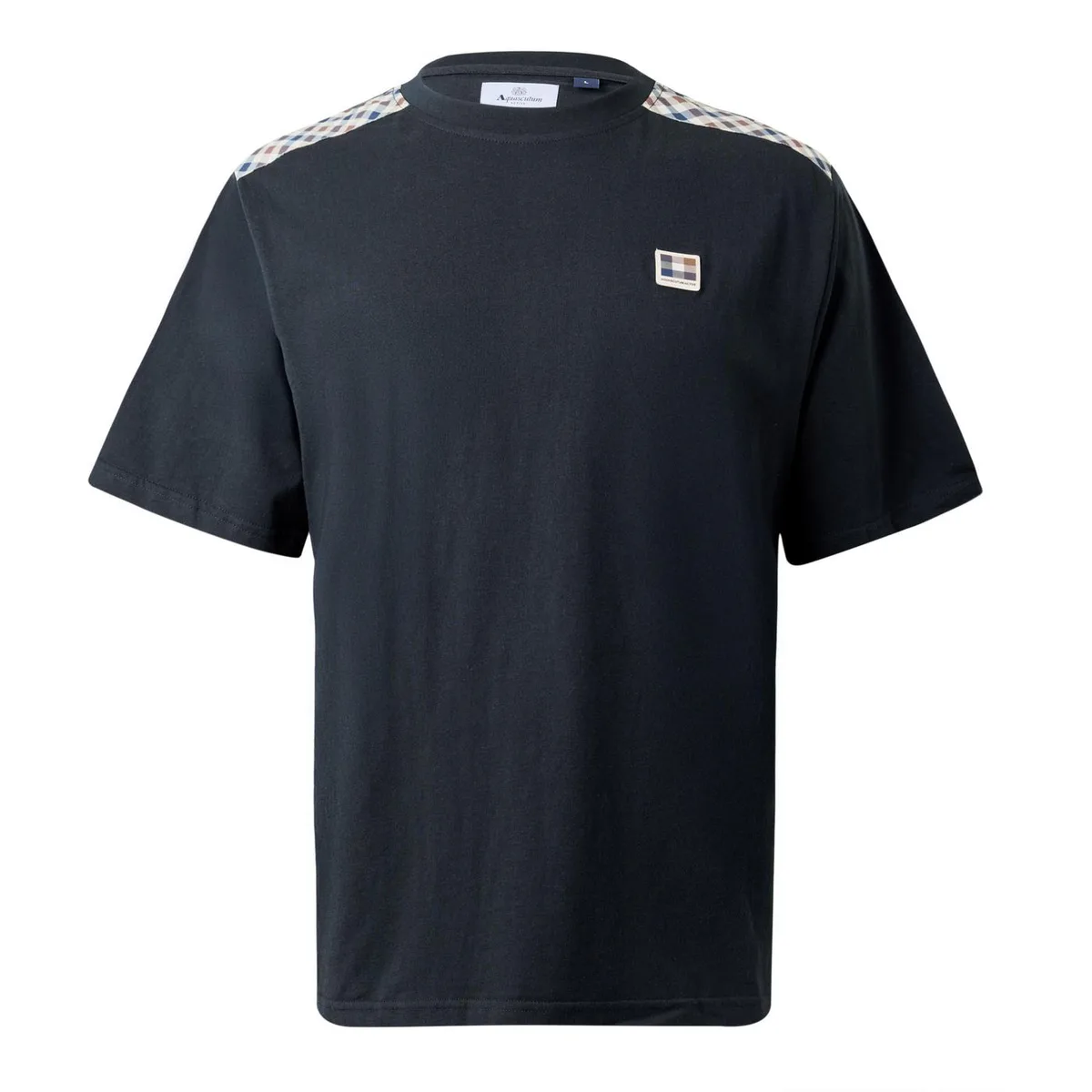 Aquascutum AquAct Check Shd Tee Sn64