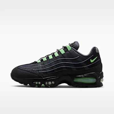 Nike Air Max 95 Big Bubble Tech Men's Shoes - Iron Grey/Black/Metallic Silver/Illusion Green