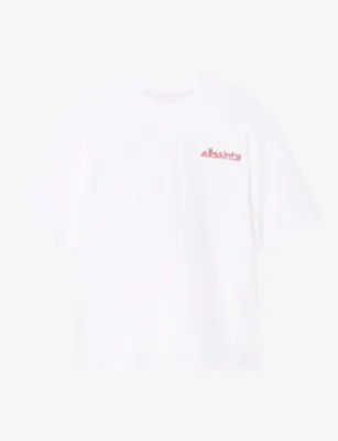 ALLSAINTS Stanza Logo-Print Cotton T-Shirt - Washed Black