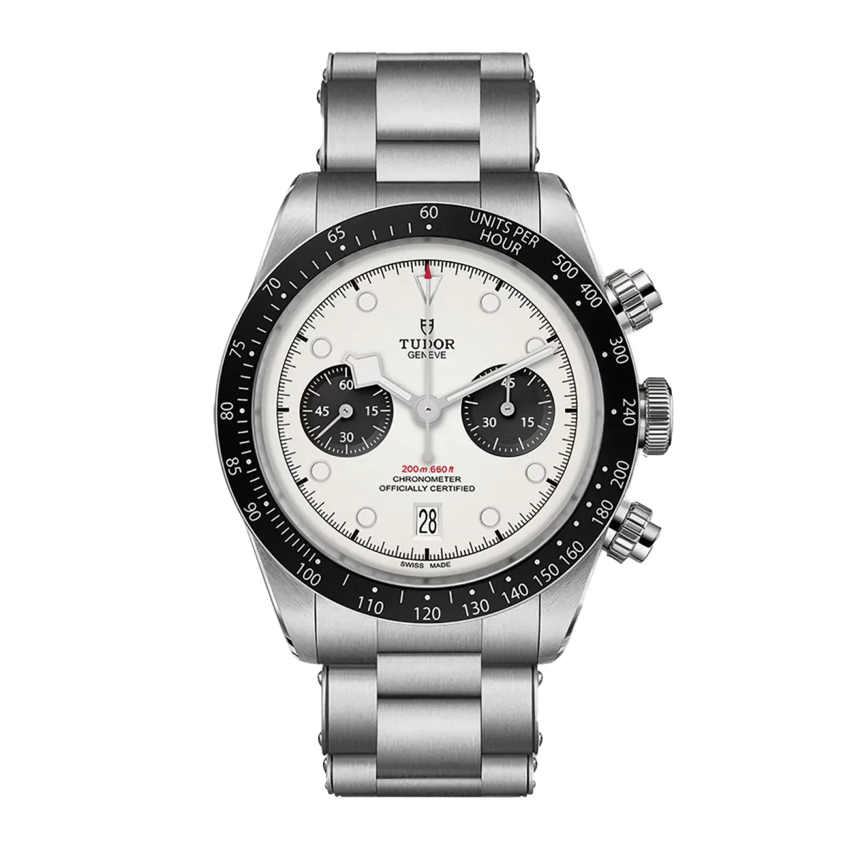 Tudor Black Bay Chrono 41mm Steel Case Steel Bracelet Opaline Dial