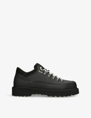 DIEMME Cornaro Gomma low-top leather boots - EUR 45 / 11 UK MEN in BLACK – Mens | Trainers | Lace up trainers