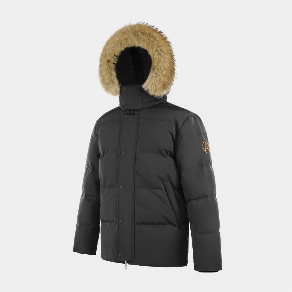 Arctic Army Men's Muskox Waterproof Baffle Stitching Detachable Hood Parka detail 3