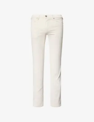 PAIGE Lennon Slim-Fit Stretch-Cotton Trousers