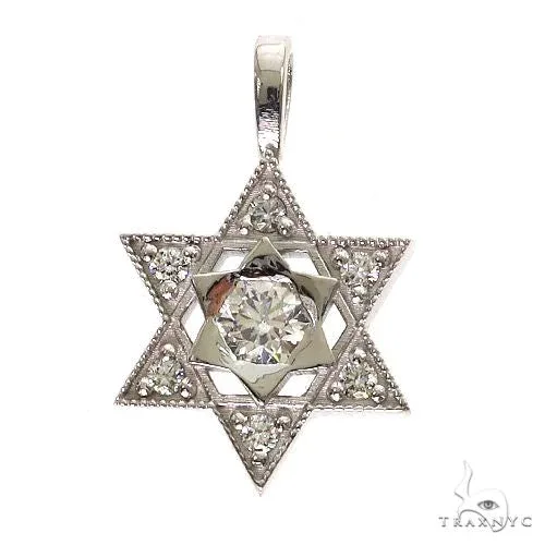 RINA - For Him FACTORY Star Of David Diamond Pendant 69605 in Rose Gold – Pendant