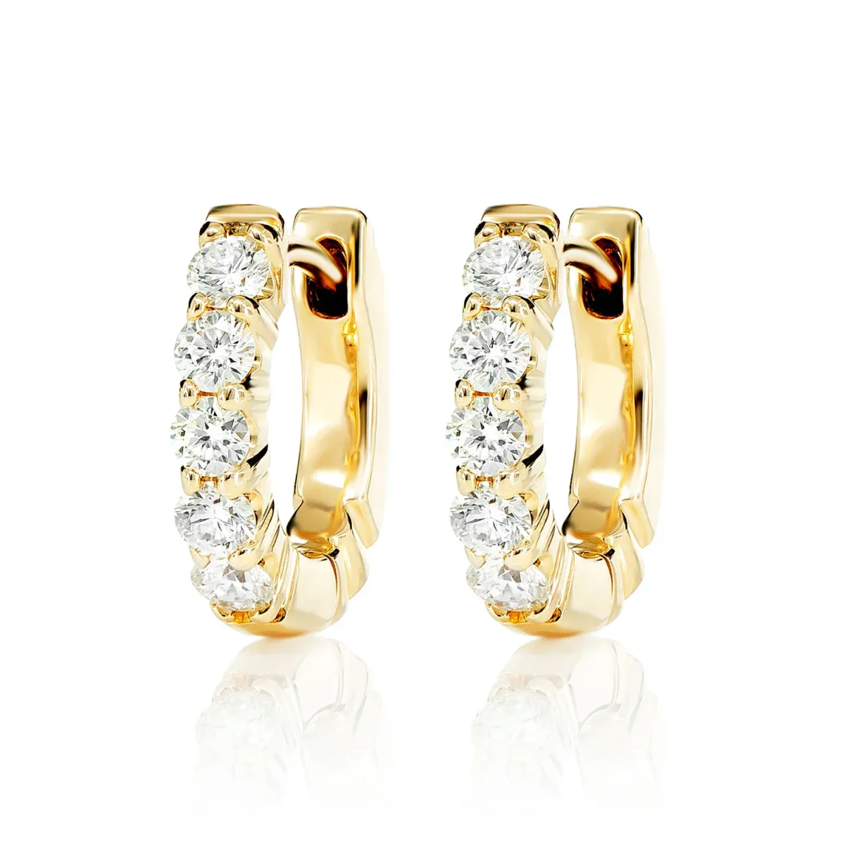 For Him 5pt Diamond Hoop Earrings in Rose Gold / Lab Grown Diamond – Earring