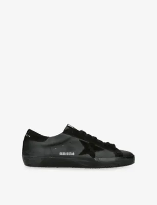 GOLDEN GOOSE Super Star 90100 Leather Trainers - EUR 44 / 10 UK MEN in BLACK – Mens | Trainers | Lace up trainers